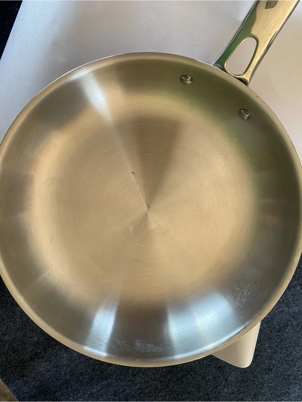 Tramontina Stainless Steel Frying Pan - Brushed Silver Finish